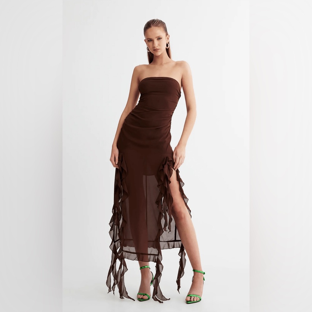 Lioness Rendezvous Dress in Brown